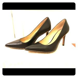 Studded Coach Black Heels 7.5